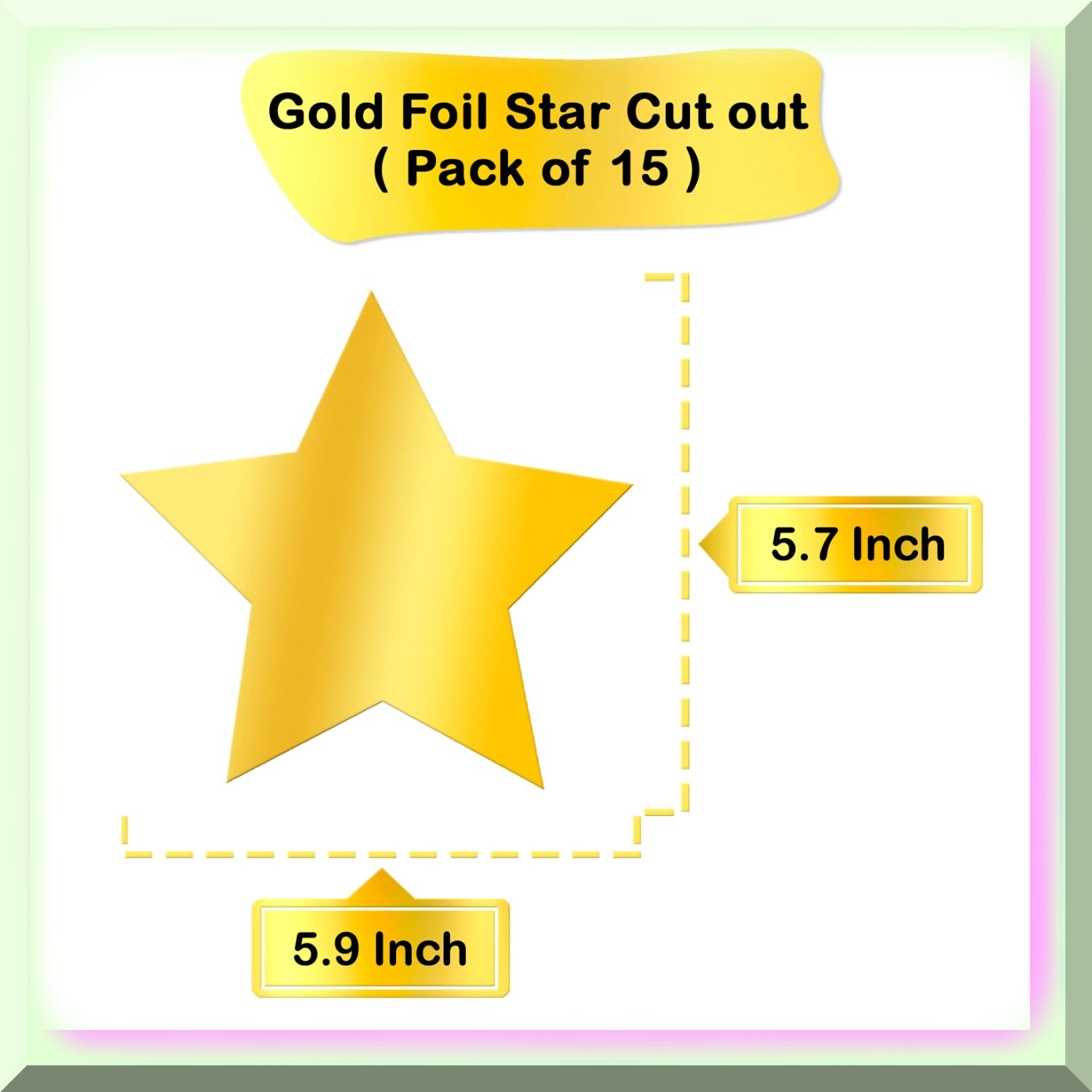 Golden Starburst Swirls Pack of 30 Decorations
