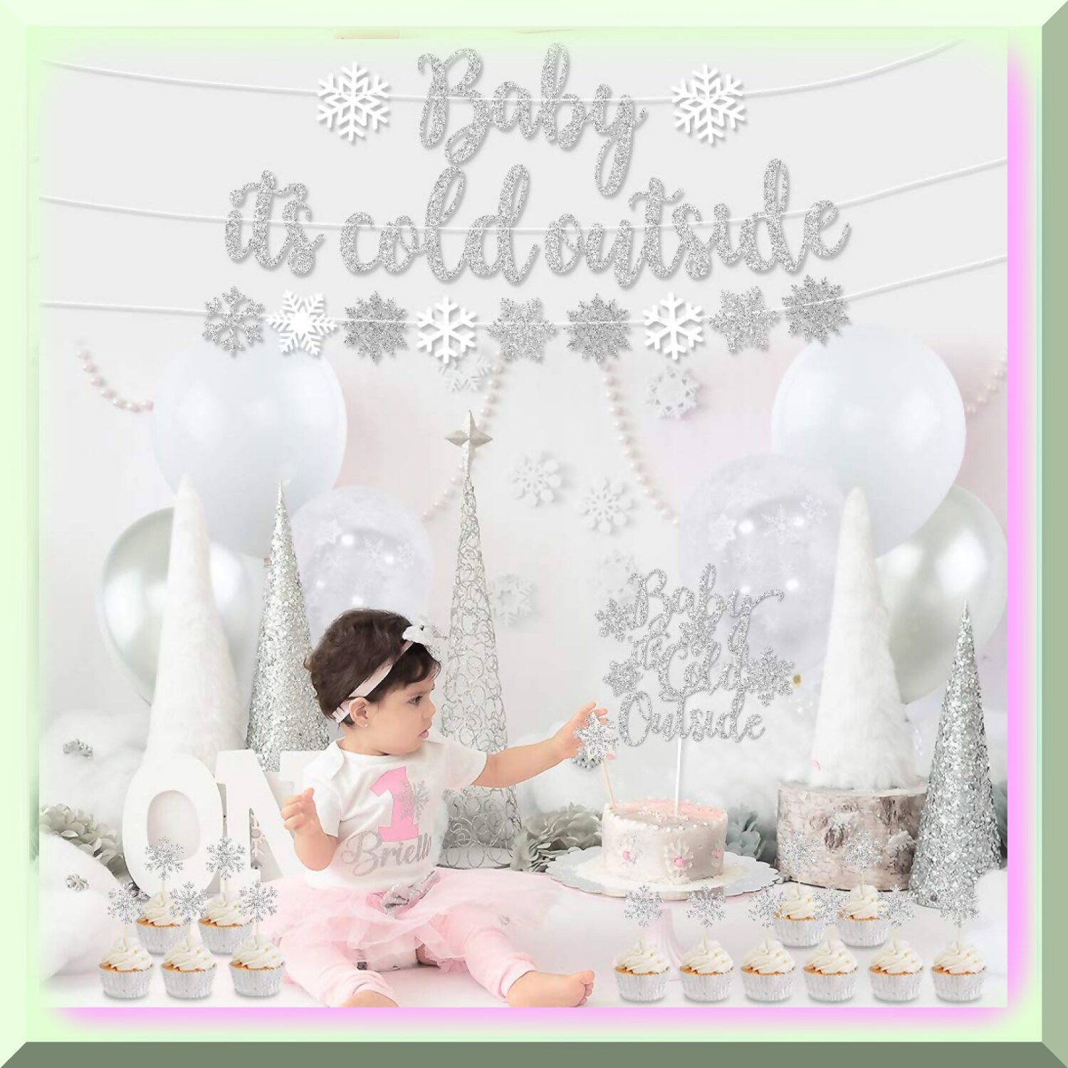 Winter Celebration Kit with Snowflake Decorations