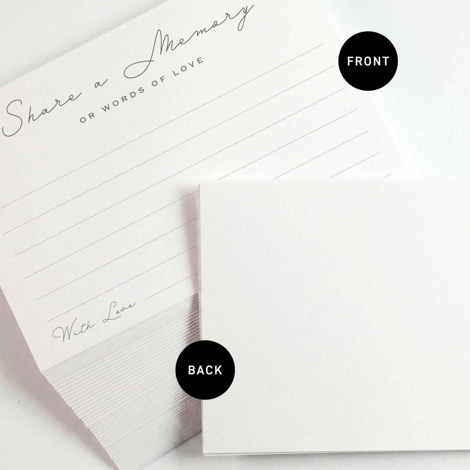 CARDAMONOLY Share a Memory Cards for Celebration 6 x 4 inches, black, white