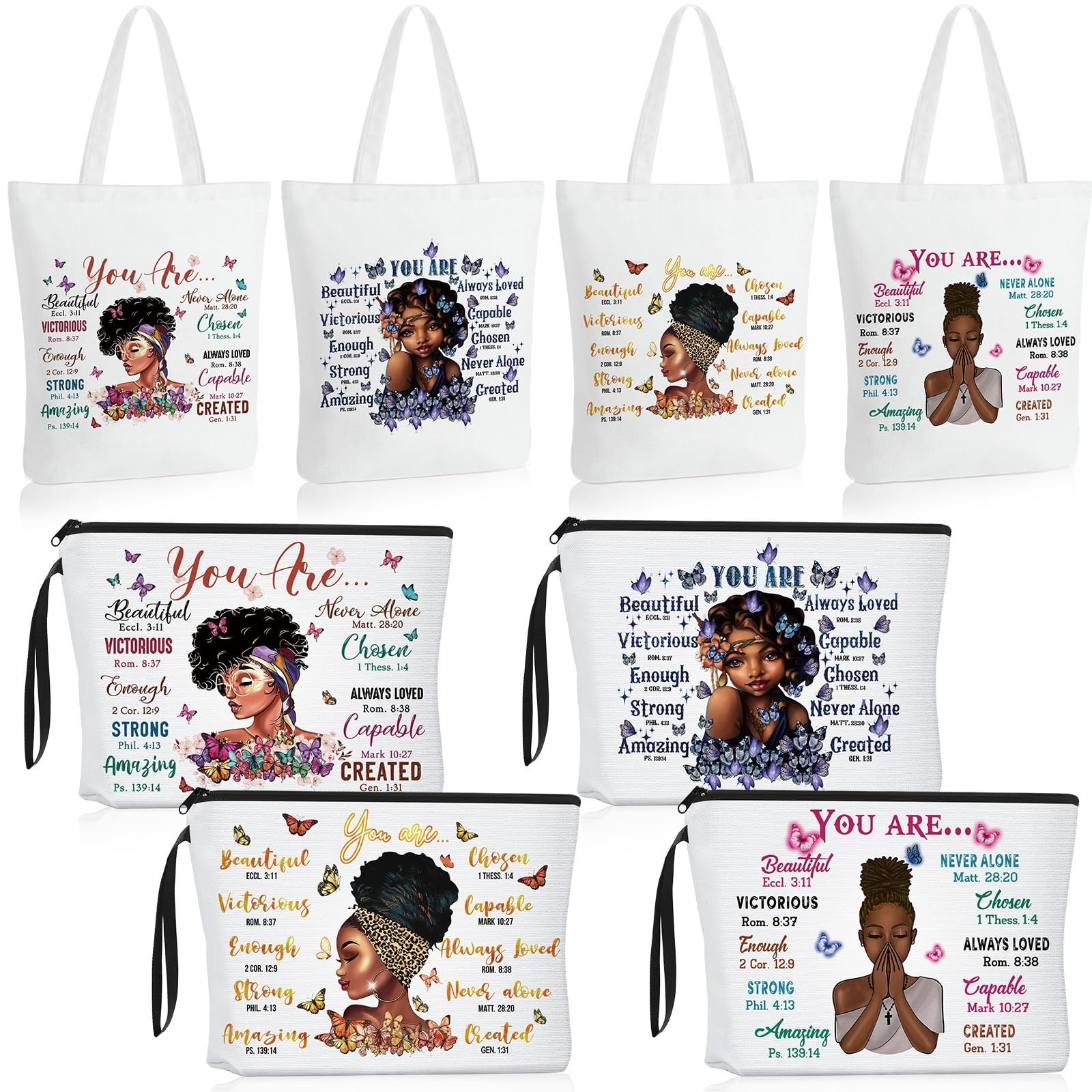Roowest 8 Pcs Mother’s Gifts African American Gifts for Women Bulk Inspiratio…