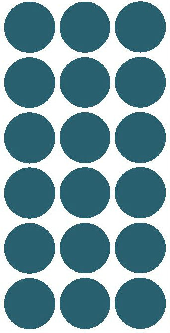 3/4″ TEAL Round Vinyl Color Code Inventory Label Dot Stickers MADE IN USA