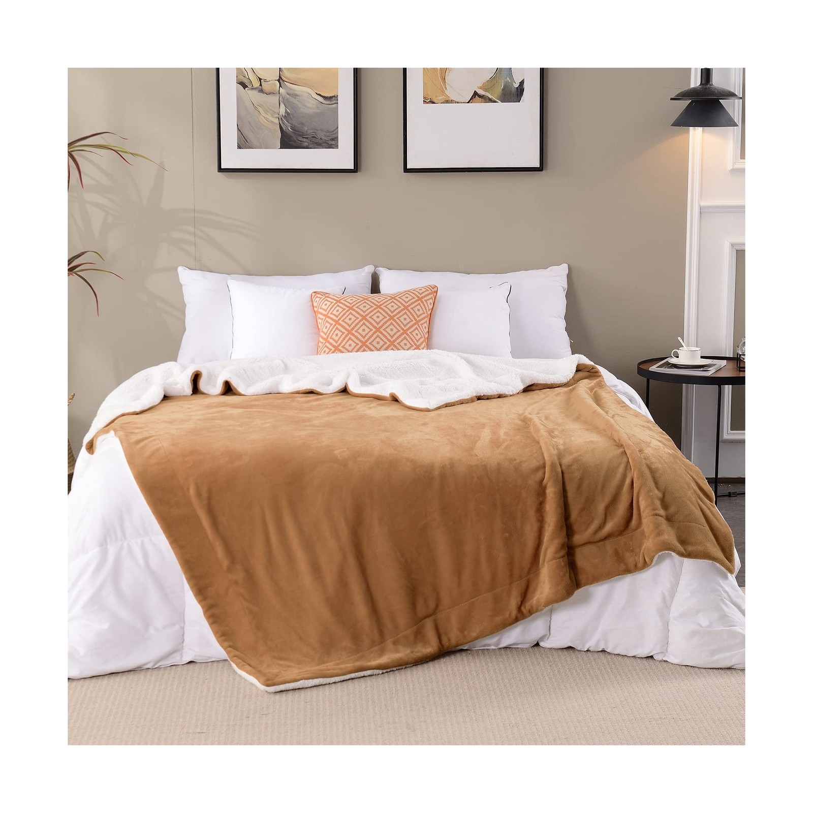 SOCHOW Sherpa Fleece Throw Blanket, Double-Sided Super Soft Lux… FAST USA SHIP
