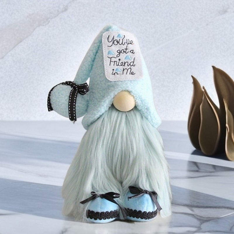Christmas Figurine Holiday Decoration Christmas Plush Toy Gnome Figure