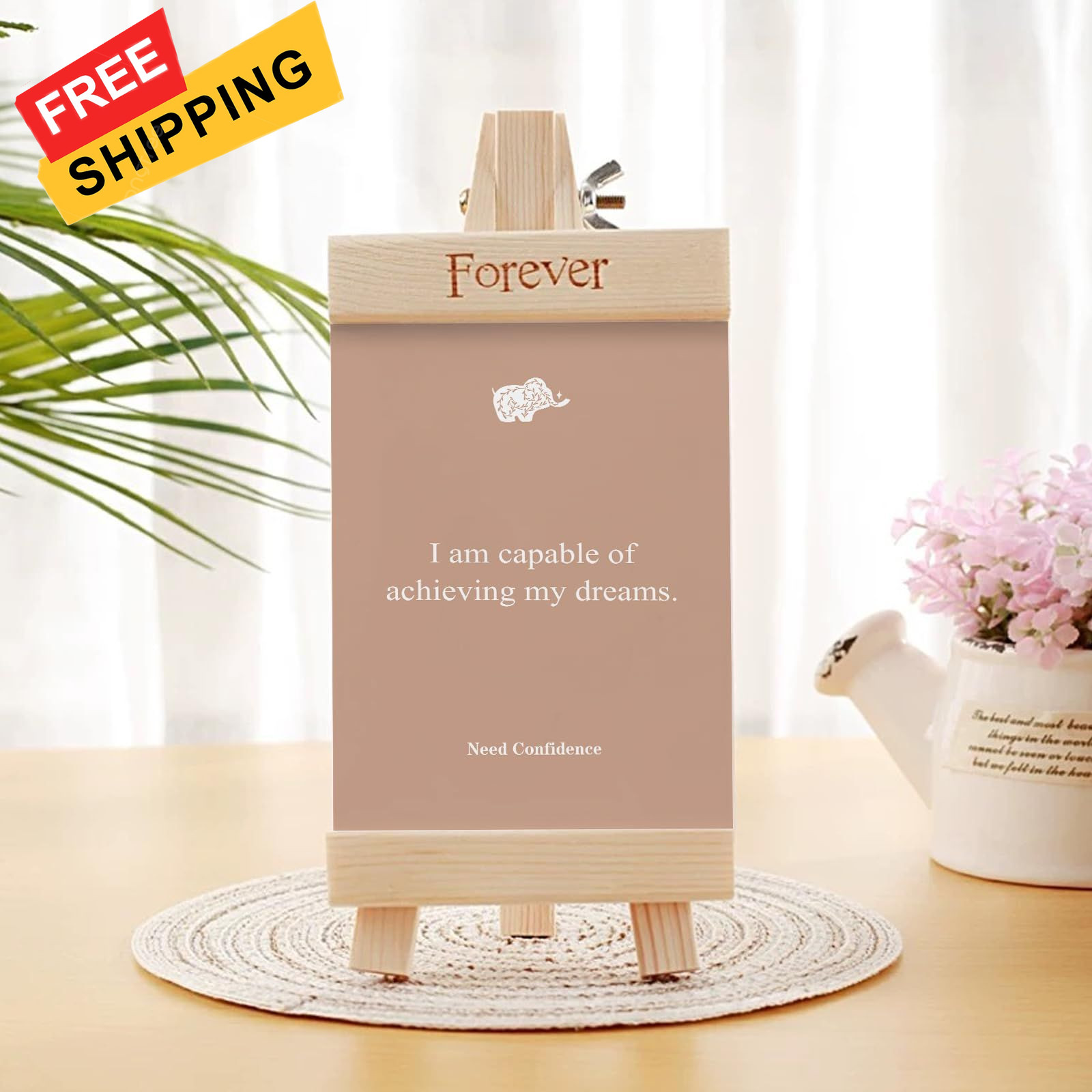 WDphouly Affirmation Cards for Women, 120 Positive A6, pink