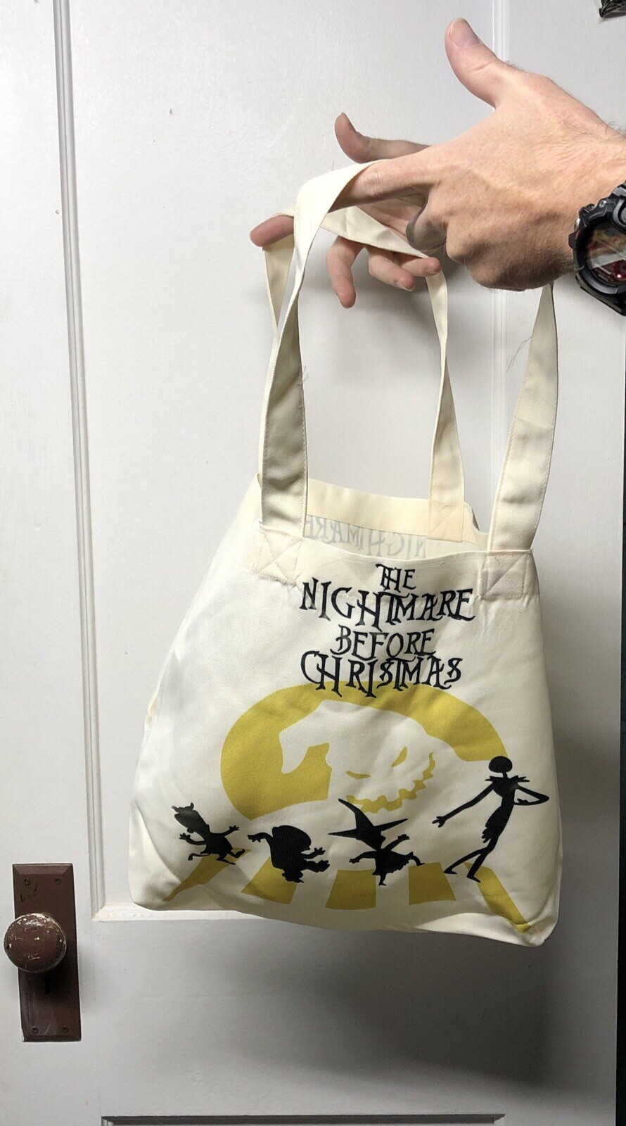 Canvas Tote Bag Halloween Candy Sack “On Fridays We Wear Blood” Jason Voorheis