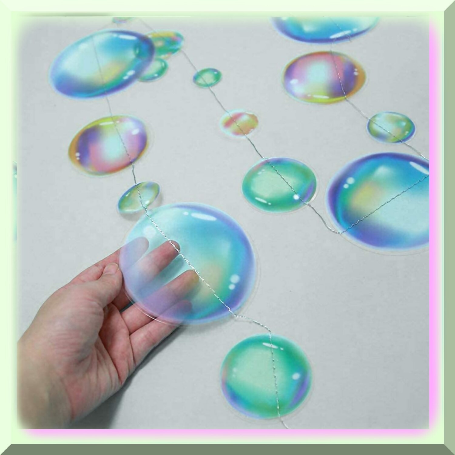 Colorful Fish Bubble Garland 12ft Party Decor