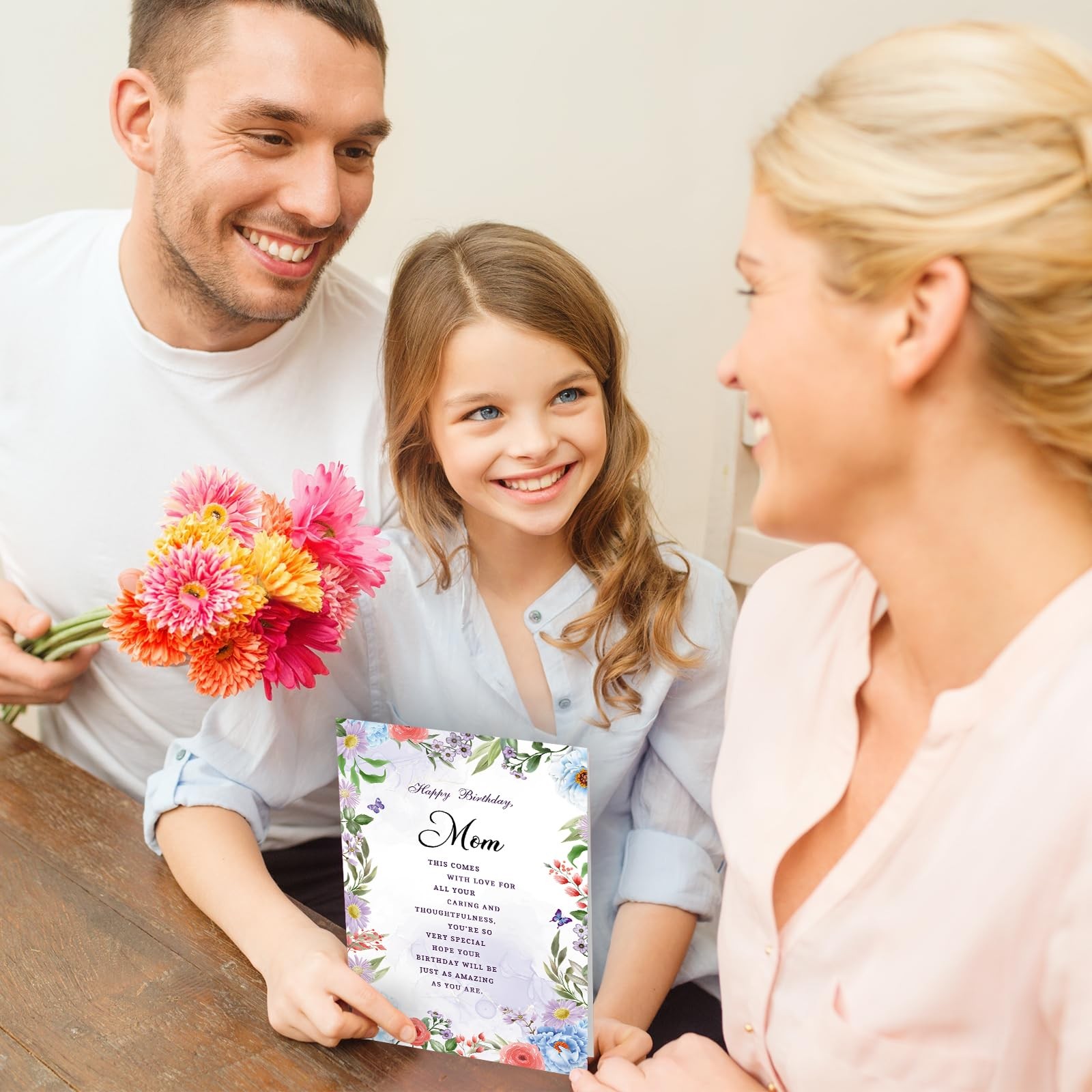 ATTLVV Mom Birthday Card,Happy Gifts for 8×5.3 inches, WX-260