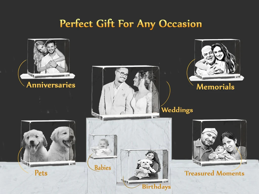 Photo Crystal Gift / Retirement Gift / Corporate Gift Idea – 2D