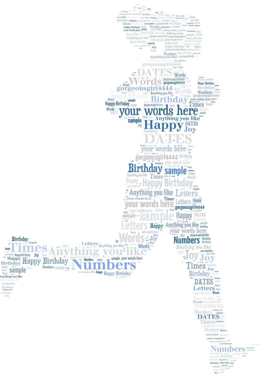 word art personalised gift present keepsake thank you runner jogger pe teacher