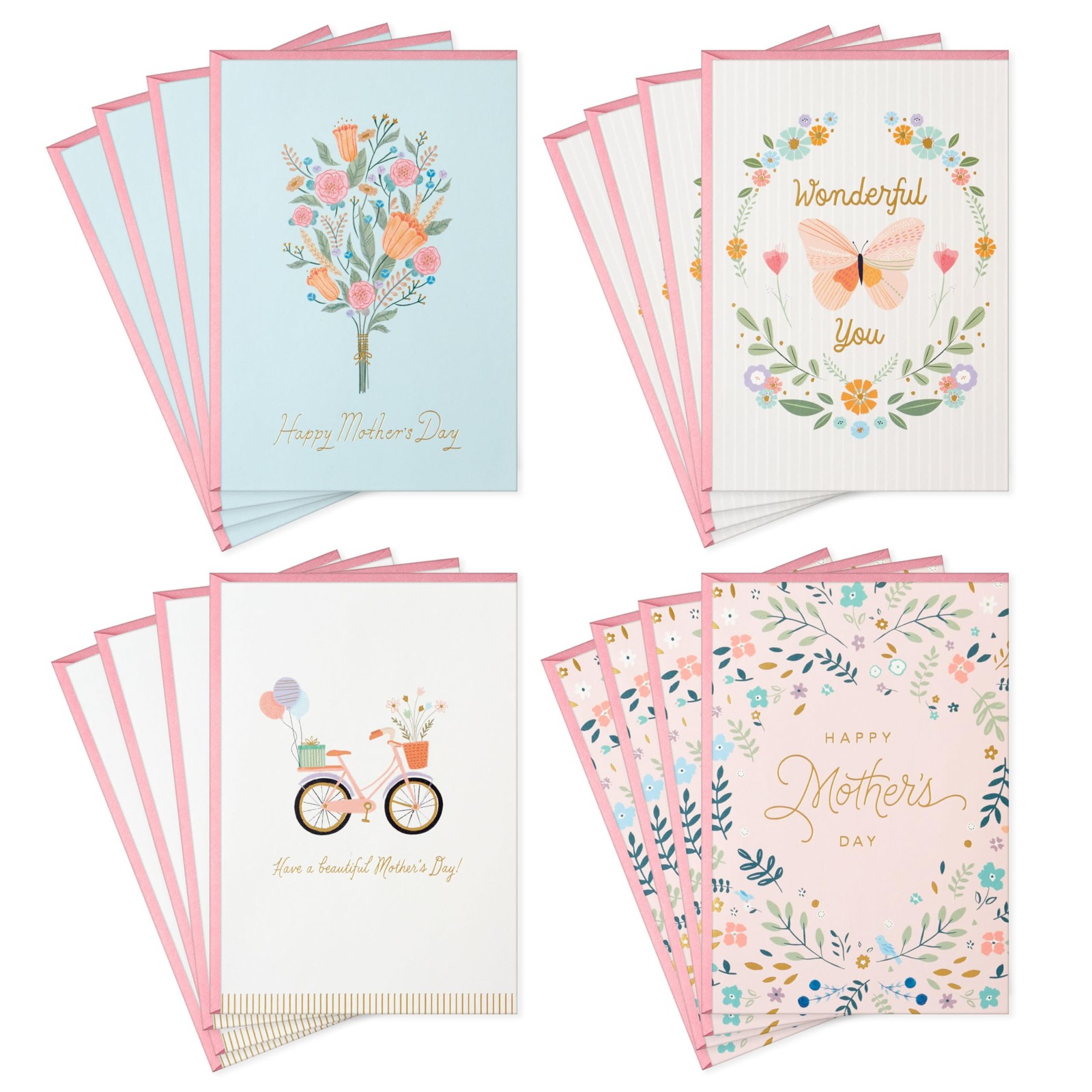 Hallmark 5 inches x 7.2 inches, Mother’s Day Delicate Floral Assortment