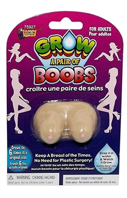 ULTIMATE FEMALE GAG SET – Breast Suspenders + 1 Grow Boobies + 1 Trash Sleeve