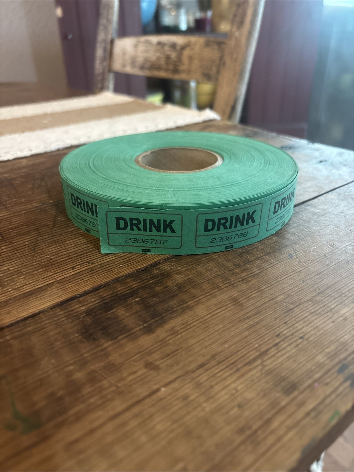 1000 Raffle Tickets Rolls, Drink Tickets Single Roll for Events used about 50