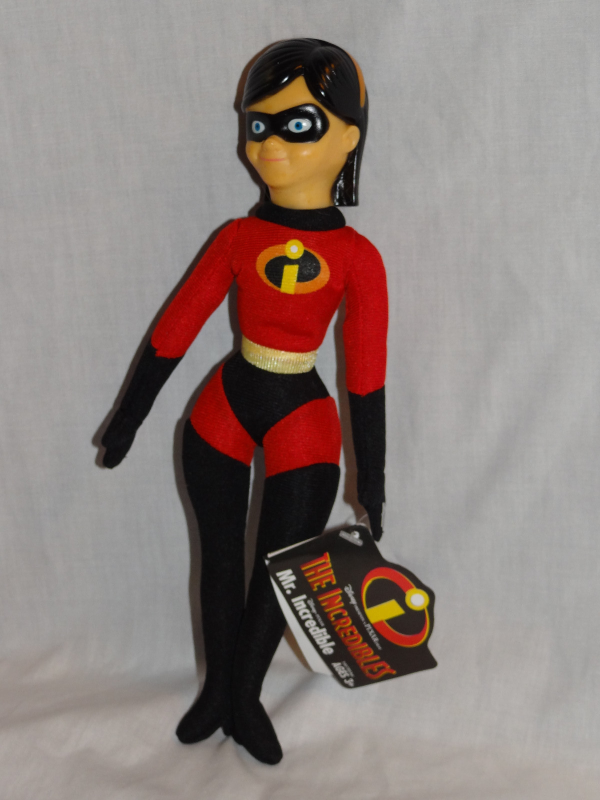 NEW WITH TAGS DISNEY PIXAR 2004 THE INCREDIBLES VIOLET 10 “PLUSH PLASTIC HEAD