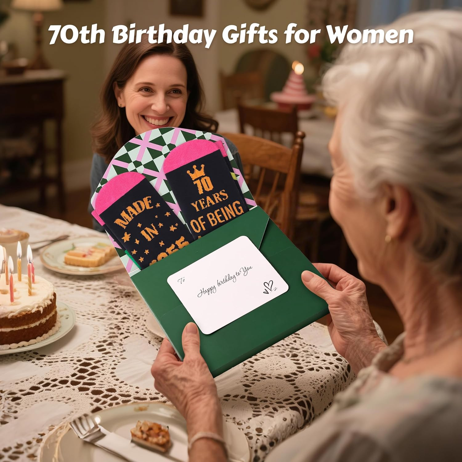 Funny Birthday Socks Gift For Women Mom Wife Sister 30Th 40Th 50Th 60Th 70Th Gif