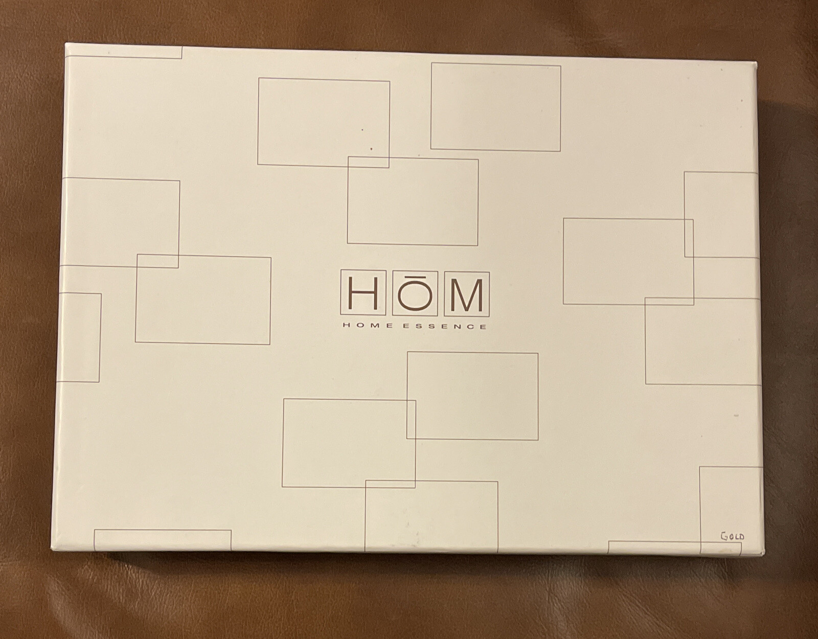HOM Home Essence Guest Book Gold Boxed