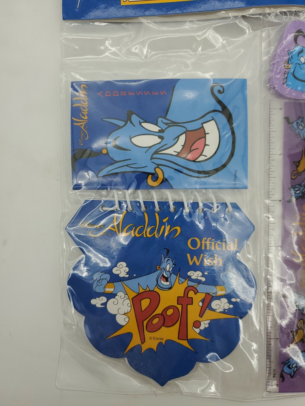 Vintage Disney’s Aladdin Genie School supplies Gift Set NEW. #5845