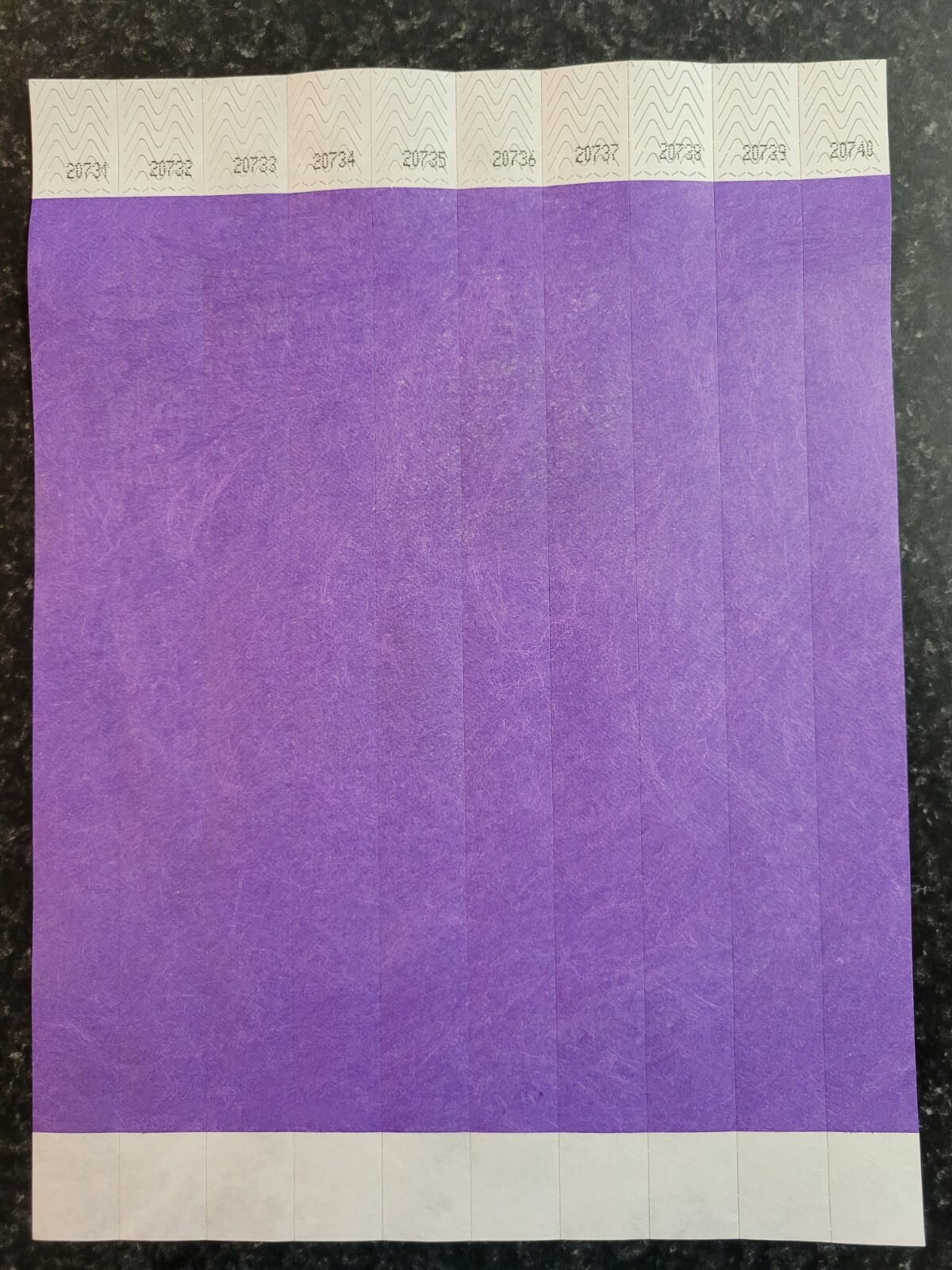 100 3/4″ PURPLE TYVEK WRISTBANDS, WRISTBANDS FOR EVENTS, PAPER WRISTBANDS
