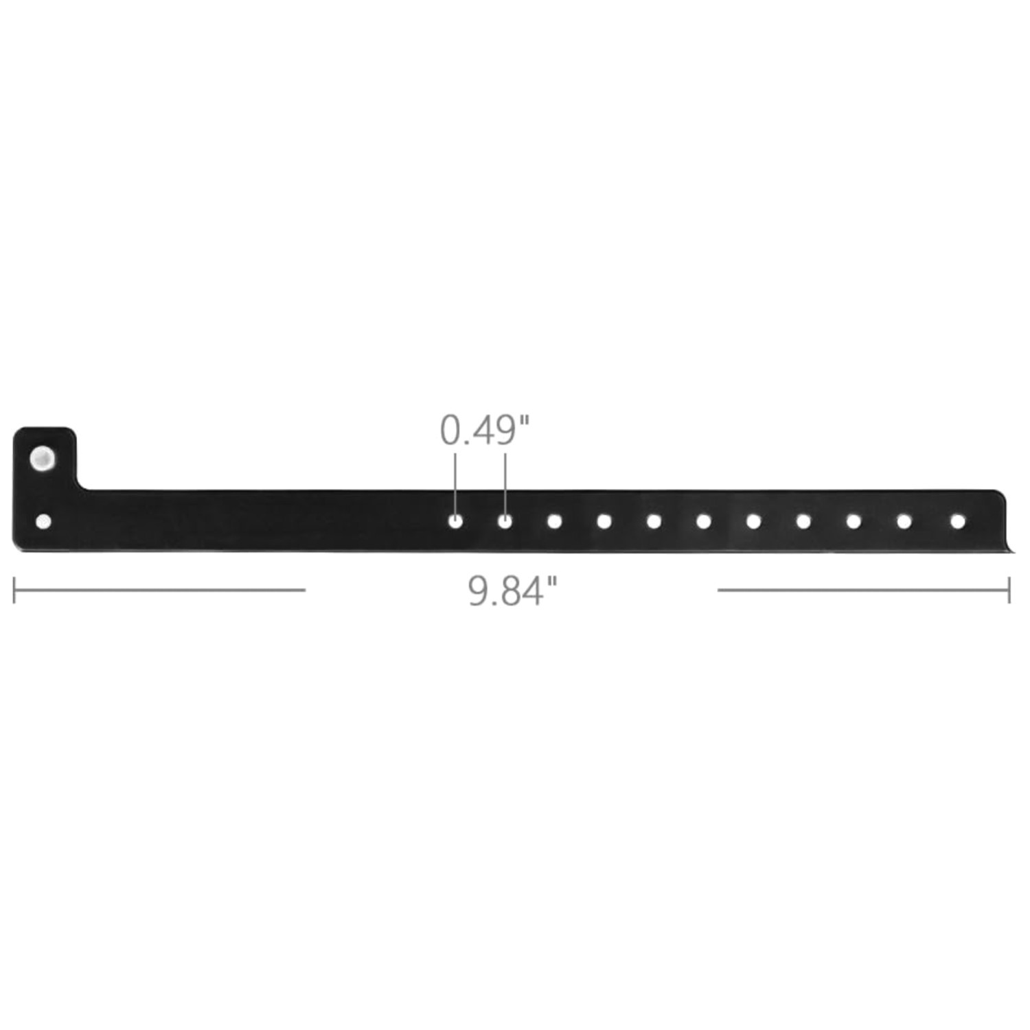 500 Count Black Plastic Wristbands for Club Events