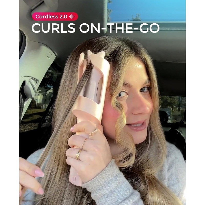 Cordless Automatic Curling Iron – TYMO CurlGo 1 Inch Beach Waves Rotating