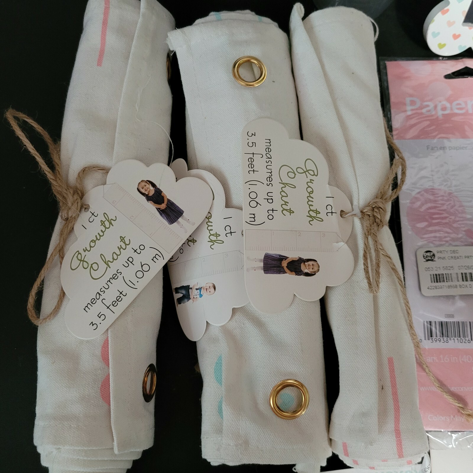Baby Shower Gift Party Bundle Plates Cutlery Decoration Bags Growth Chart