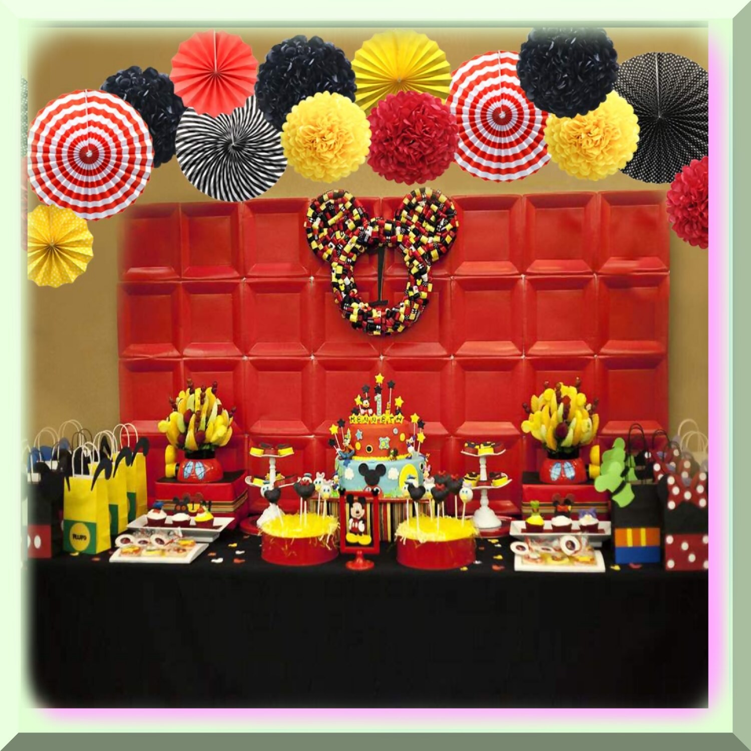 Colorful Fiesta Hanging Paper Decorations Set