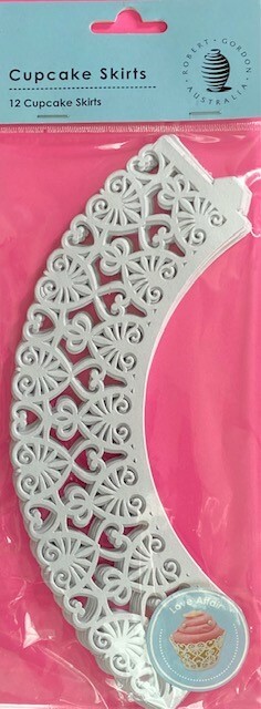 Heart Cup Cake Cut Out Wraps/Skirts Robert Gordon 12pk Valentines Party Supplies