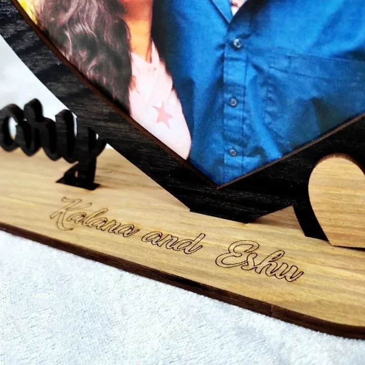 Customized Wooden Gift With Your Photo For Happy anniversary