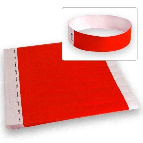 100, 500, 1000 Count – 3/4″ Tyvek Wristbands (Choose Your Color)