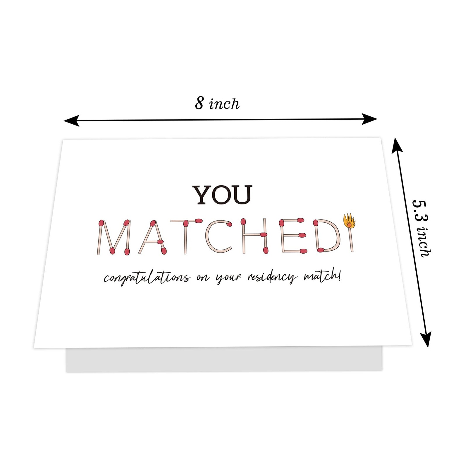 Ogeby Funny Match Day Congrats Card Gifts, 8 inches x 5.3 inches, 1