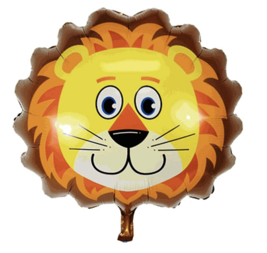 29″ Smiling Lion Balloon, Zoo Animal, Lion Birthday Party, Lion Balloon, Jungle