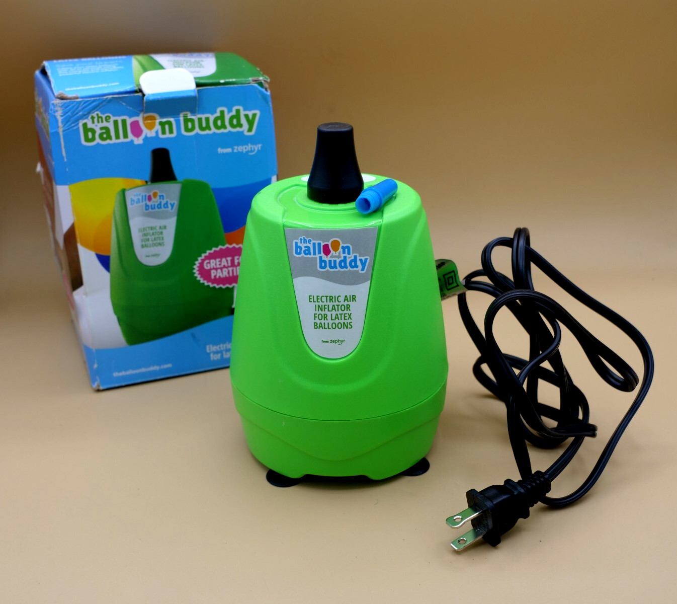 The Balloon Buddy Electric Air Inflator For Latex Balloons