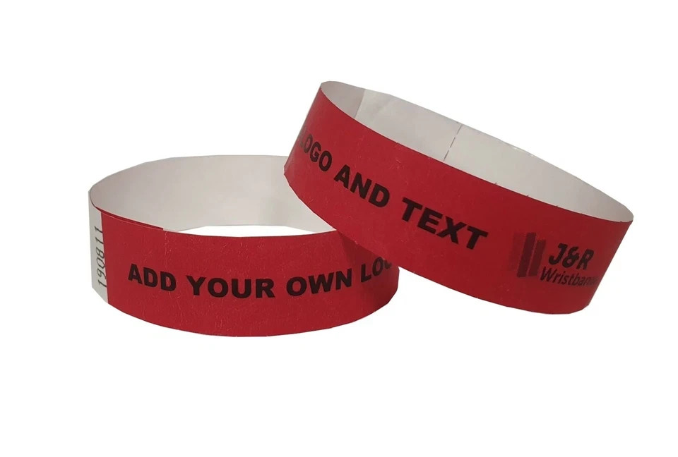 Custom Paper Wristbands Events Security Paper Bracelets Personalise Event Club
