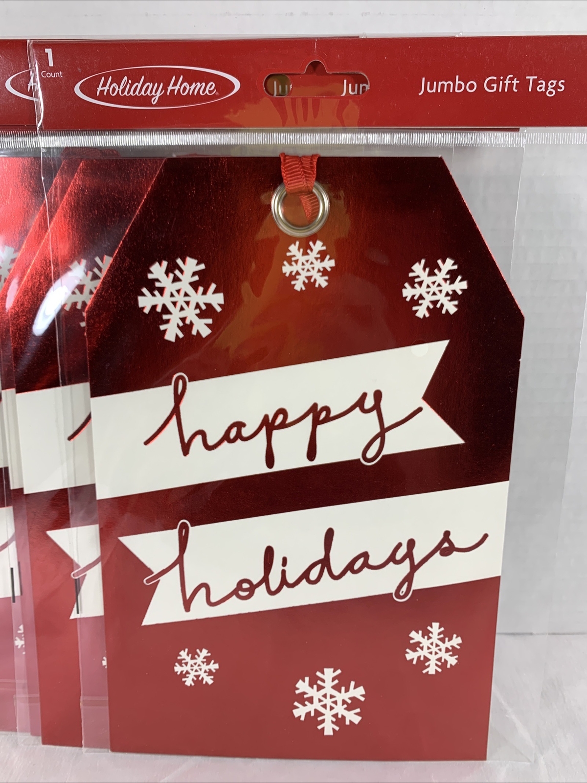 New Holiday Season’s Jumbo Gift Tags Christmas 6in X 9in