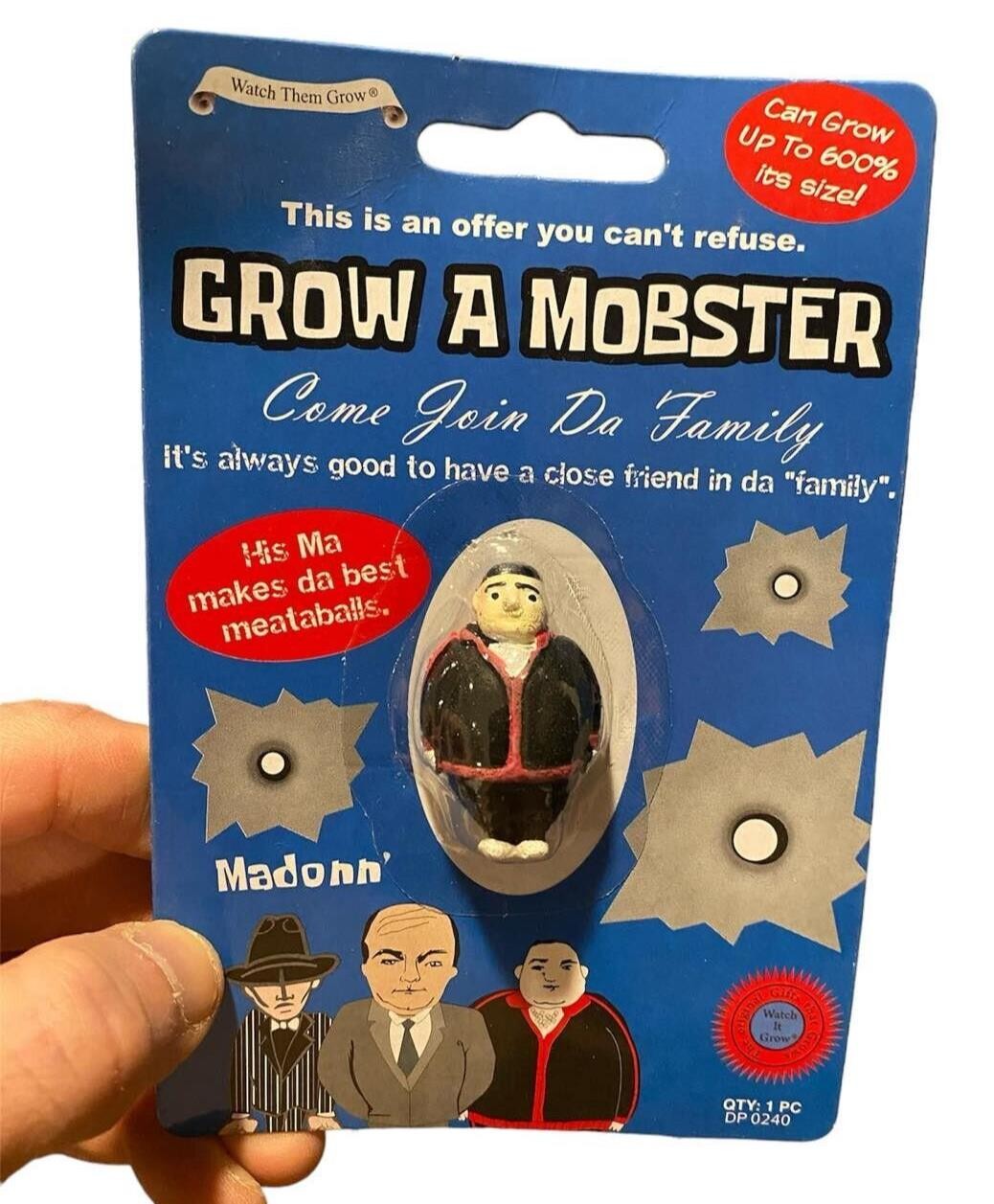 SET OF 3 Grow your own Godfather – Mobster – Hit Man Set – Fun Gag Joke Novelty