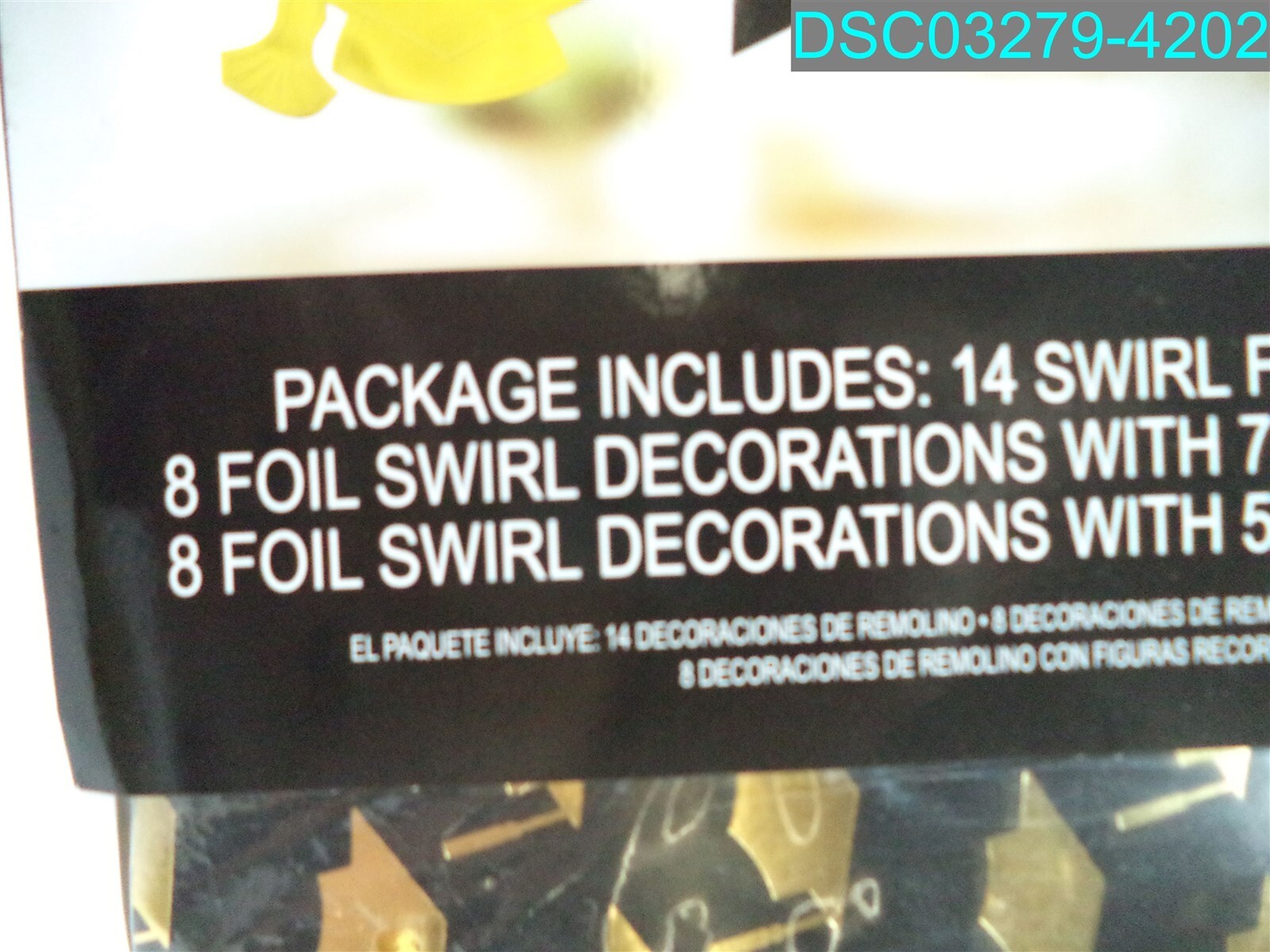 QTY=150 PCS (5 X 30): Grad Mega Value Pack Swirl Decorations 192937129821