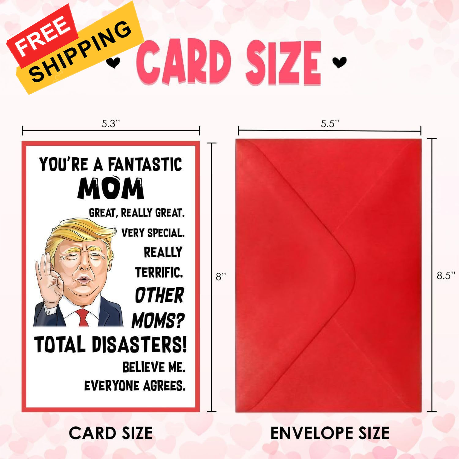 You’re A Fantastic Mom – Mothers Day Gift Card, 13.46 cm x 20.32 cm, Card 01