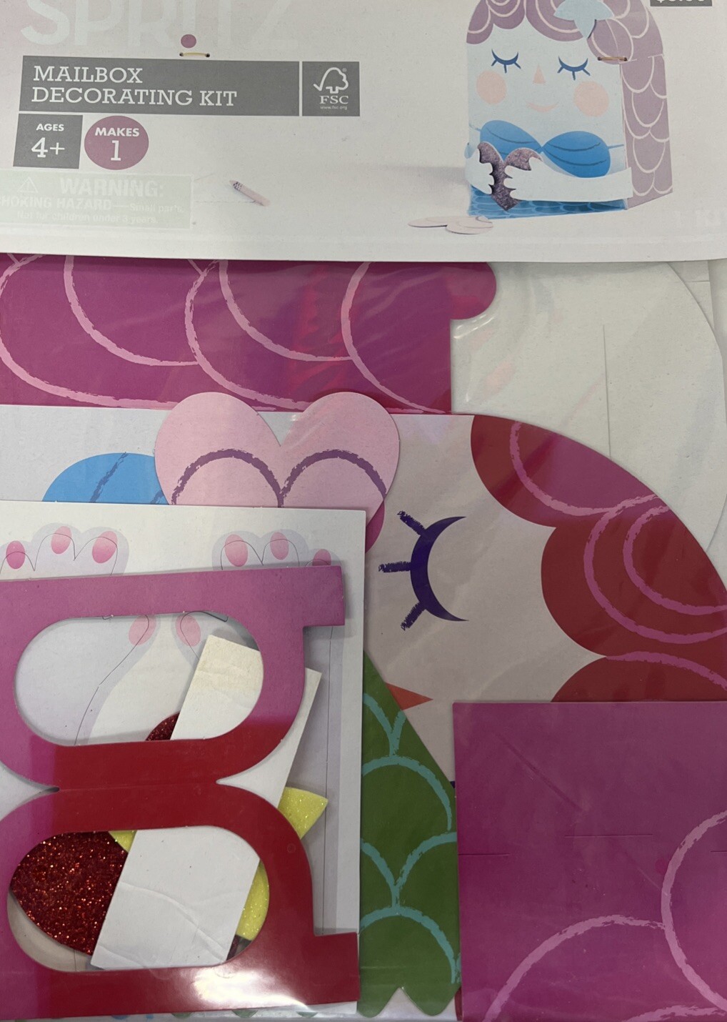 Mermaid Valentine’s Mailbox Decorating Kit