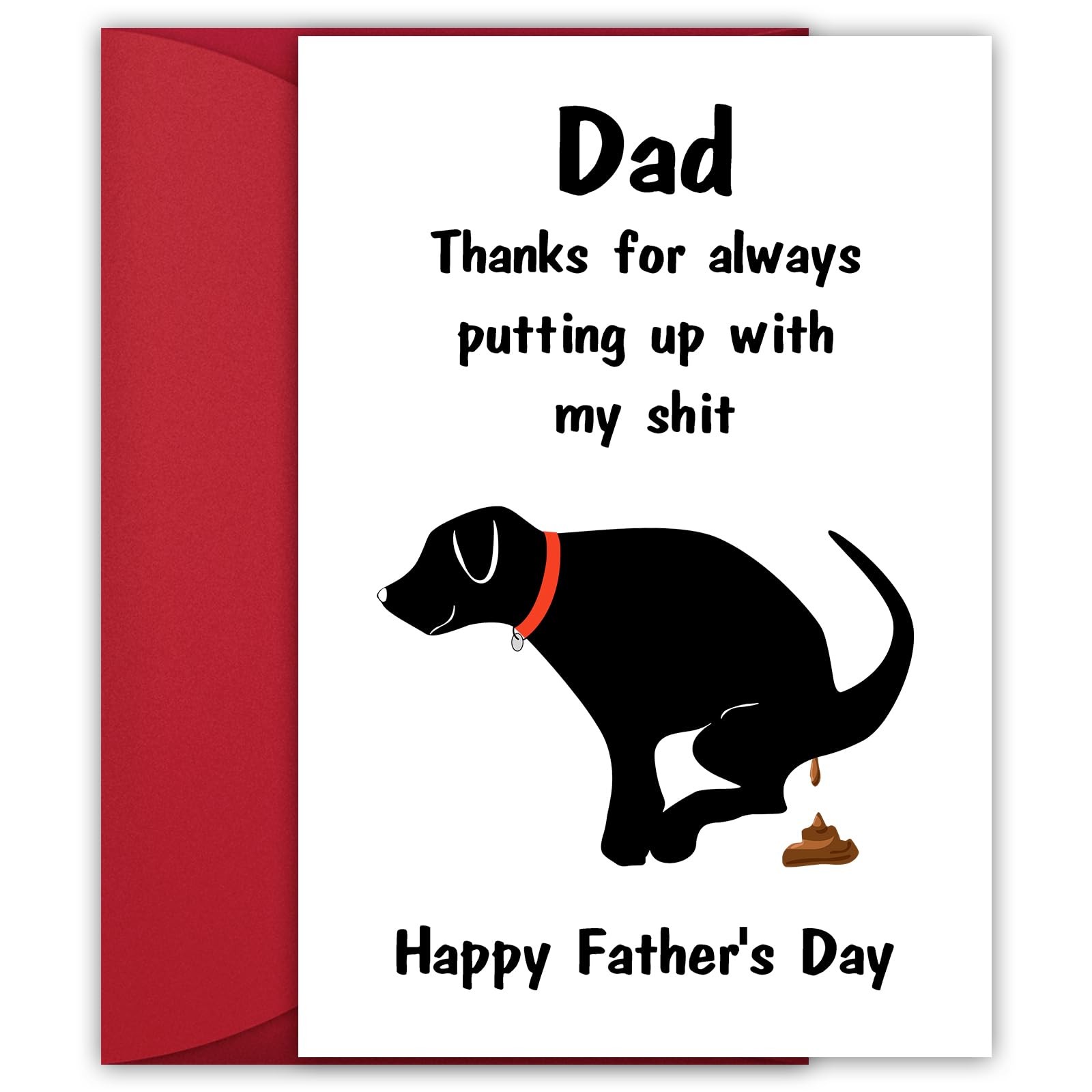 Fathers Day Card Gifts for Husband Dad from 8.26 inches x 5.31 inches, White