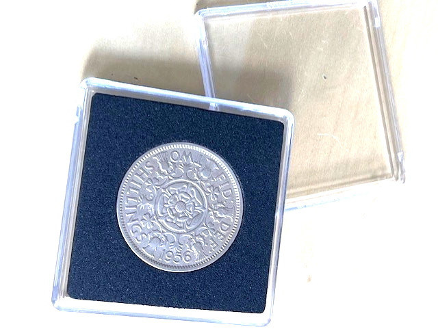 Unusual 70th Birthday Gift-1956 British UK Birth TWO SHILLINGS coin – Present.