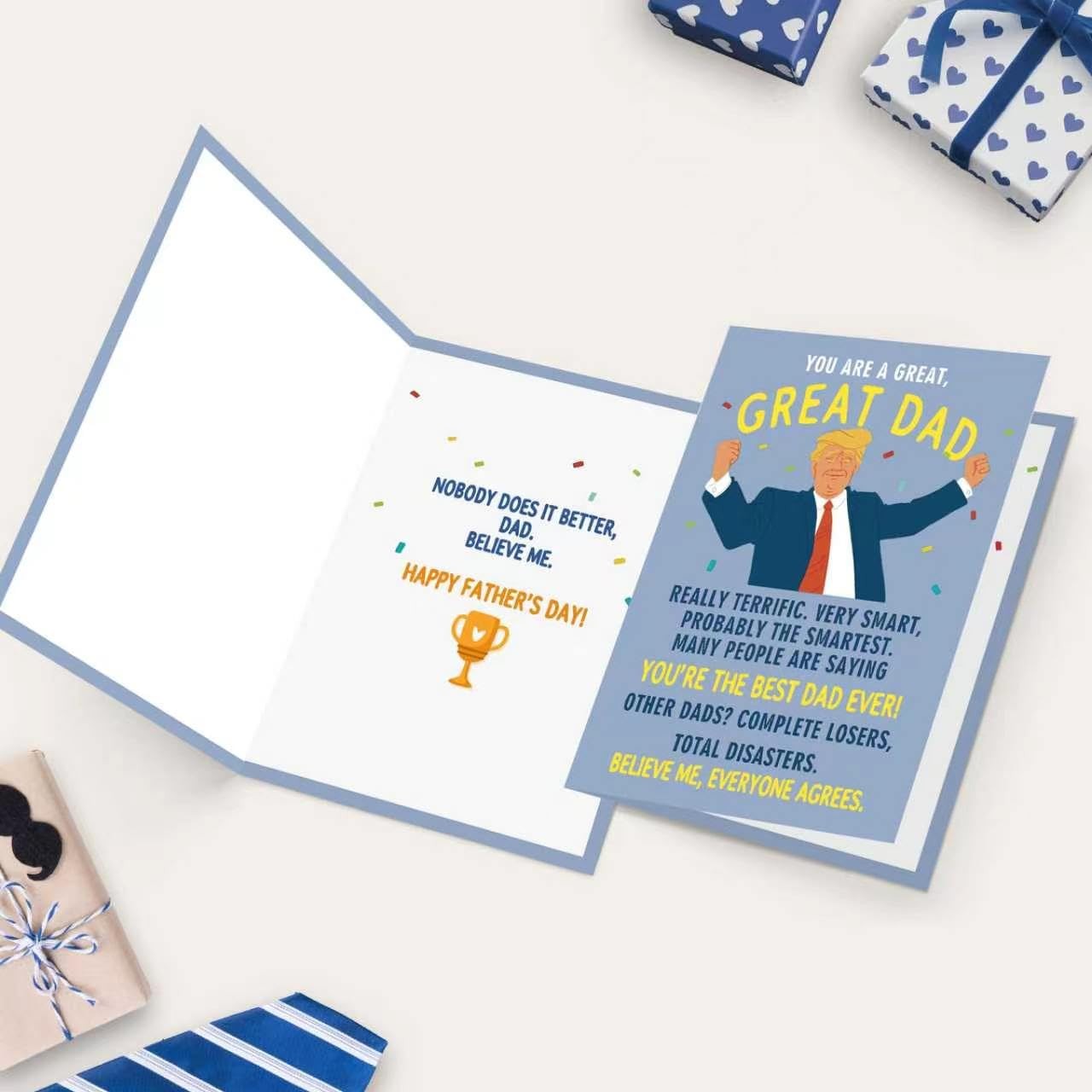 Funny Father’s Day Card Gift for Dad from Daughter Son 7×5 inches, card 543