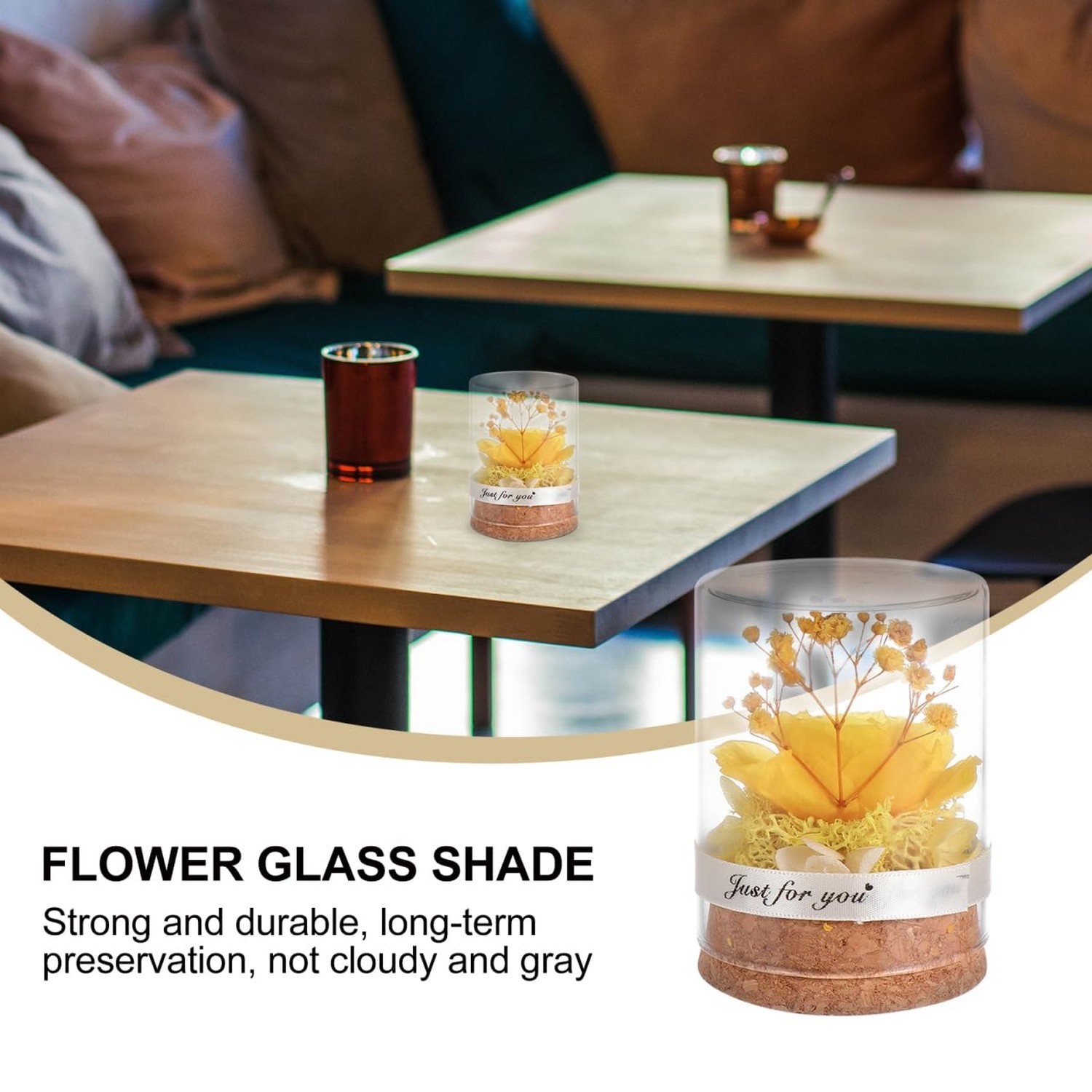 DOITOOL Eternal Rose in Glass Dome Immortal Flower for Women, Forever Flower …