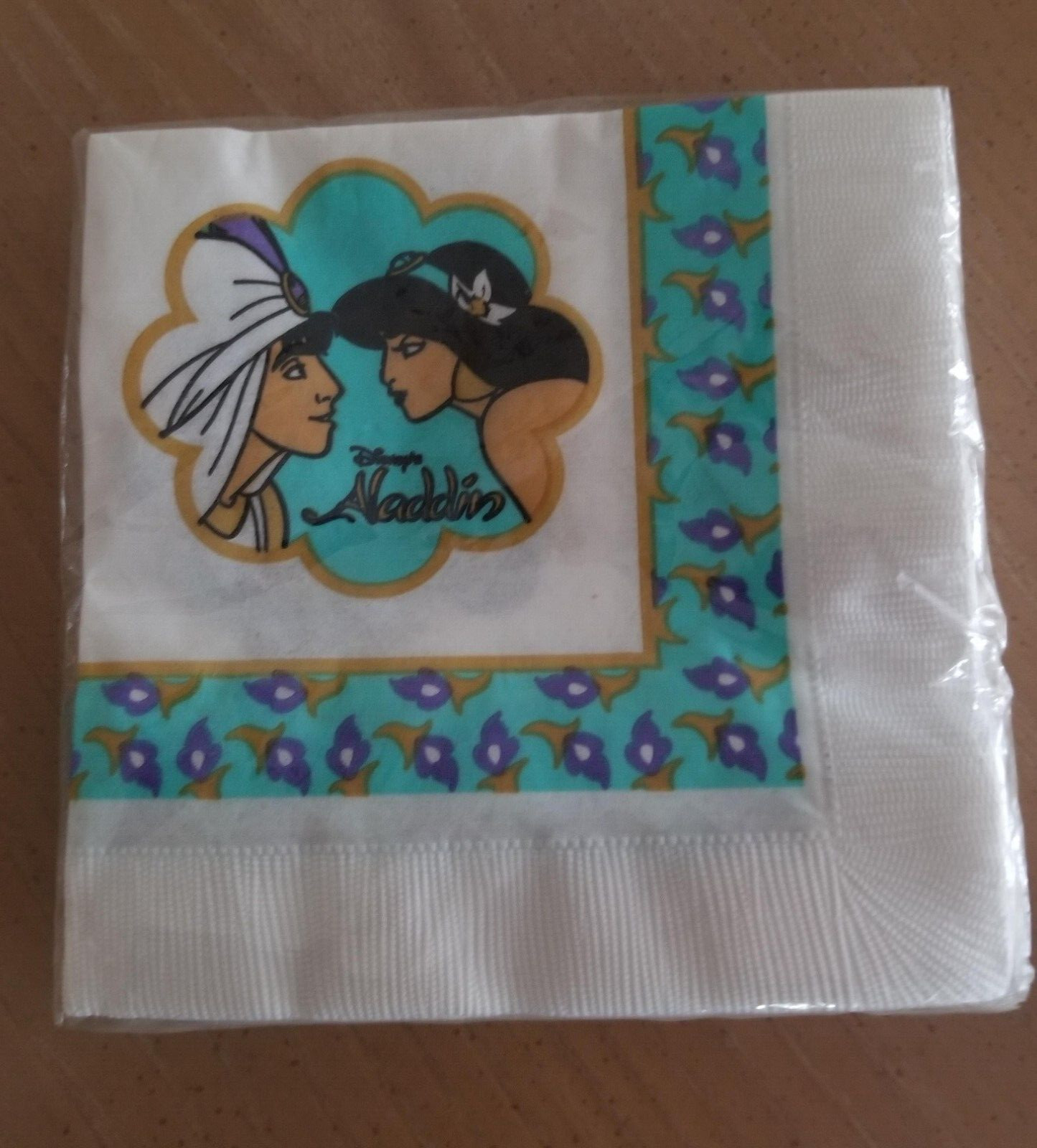 Vintage Aladdin & Jasmine Disney Napkins set of 20 “Aladdin’s Dream” USA