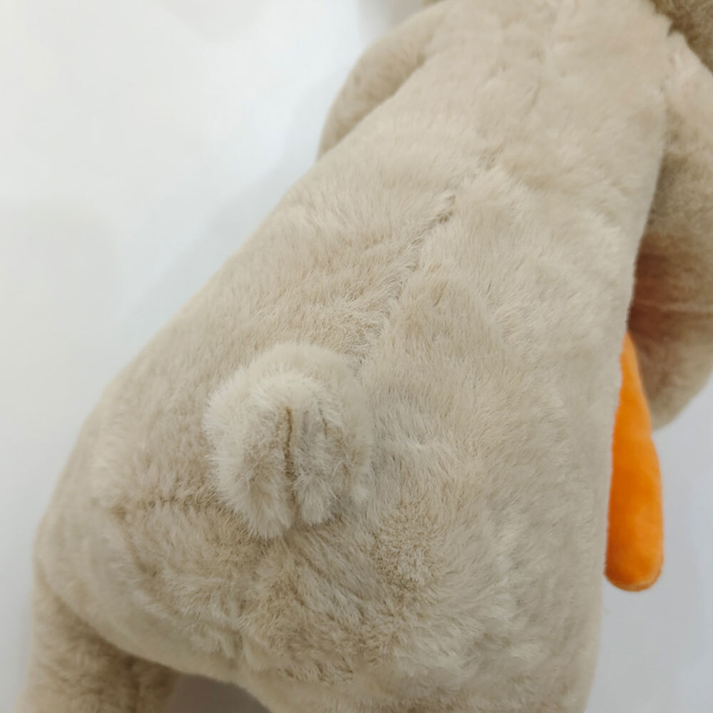 Easter Day Cute White Grey Sitting Bunny Hugging Carrot Simulated Rabbit Doll AE