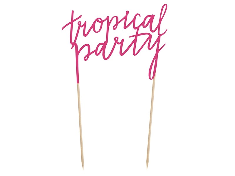 Cake Topper Tropical Party