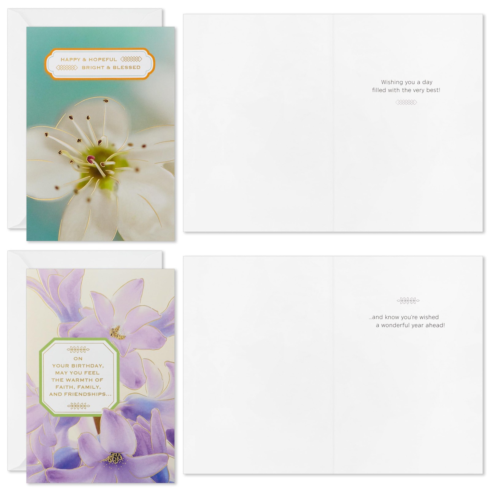 Hallmark Spiritual Birthday Card 5 inches x 7.2 inches, Bright and Blessed