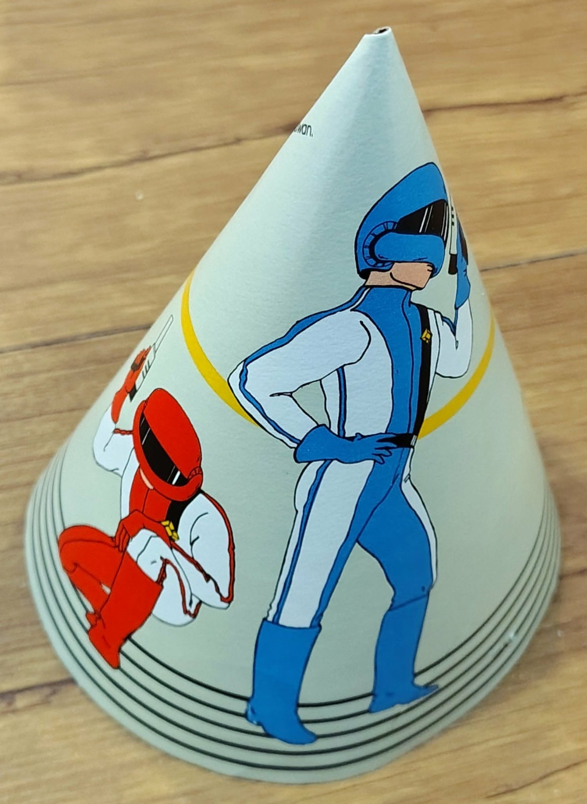1980s era cartoon gun men 3 count party hats Amscan