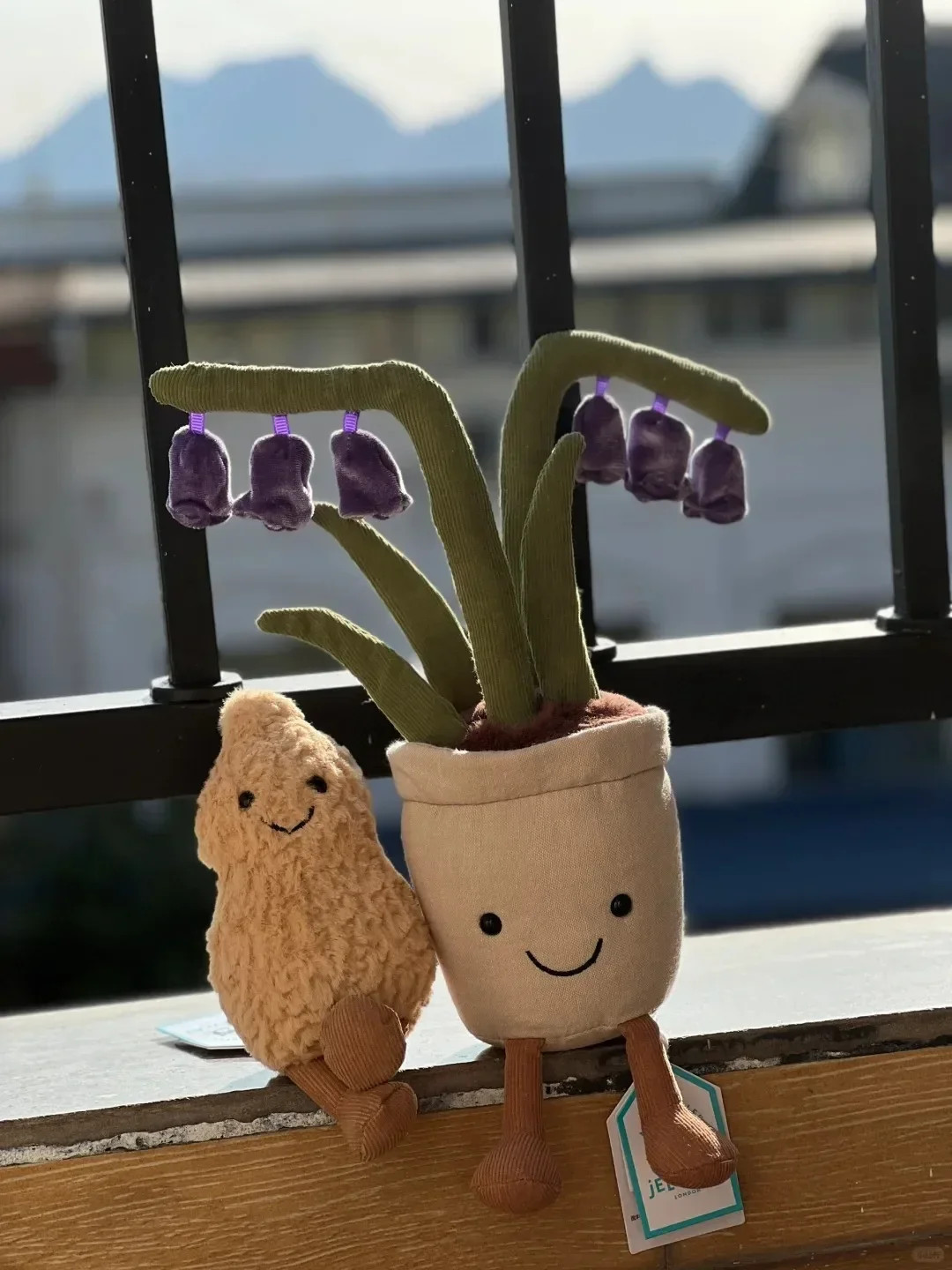 Food Stuffed Doll Bluebell Flower Potted Plush Doll Soothing Companion Toy Gift