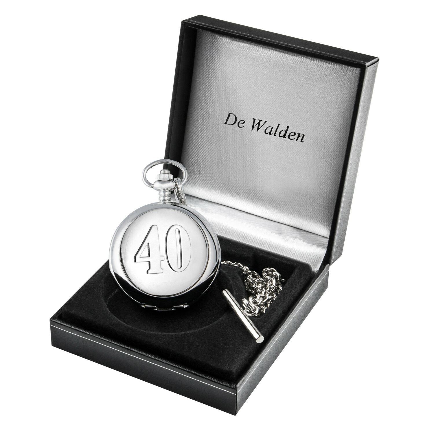 Mens 40th Birthday Engraved Pocket Watch Son Brother Uncle Dad 40 Years Gifts