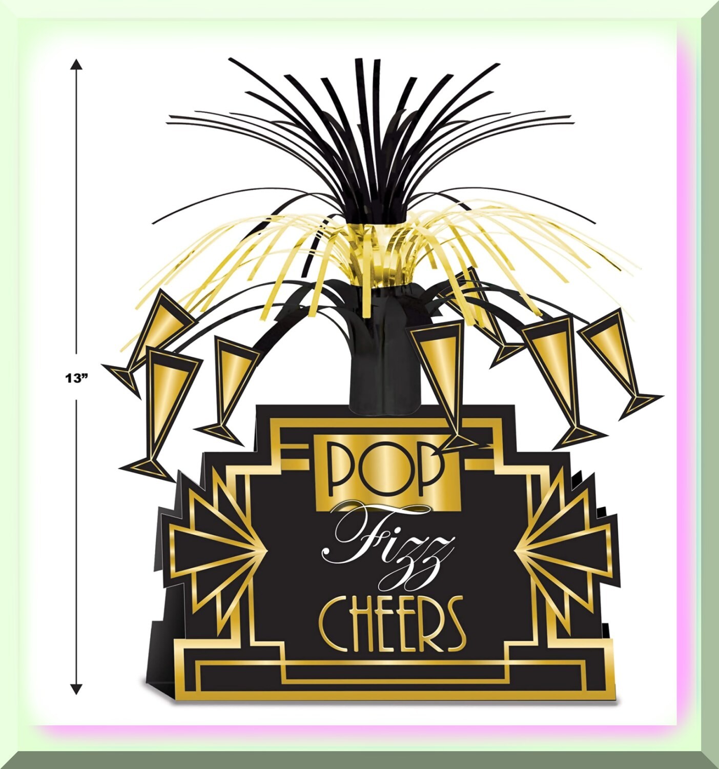Gatsby Champagne 1920s Table Centerpiece