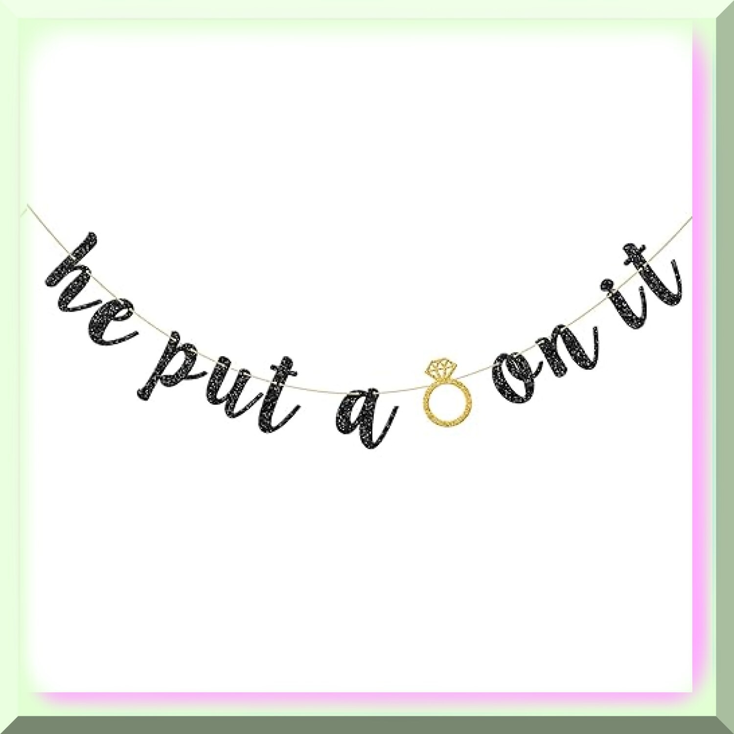 Sparkling Celebration Engagement Party Banner